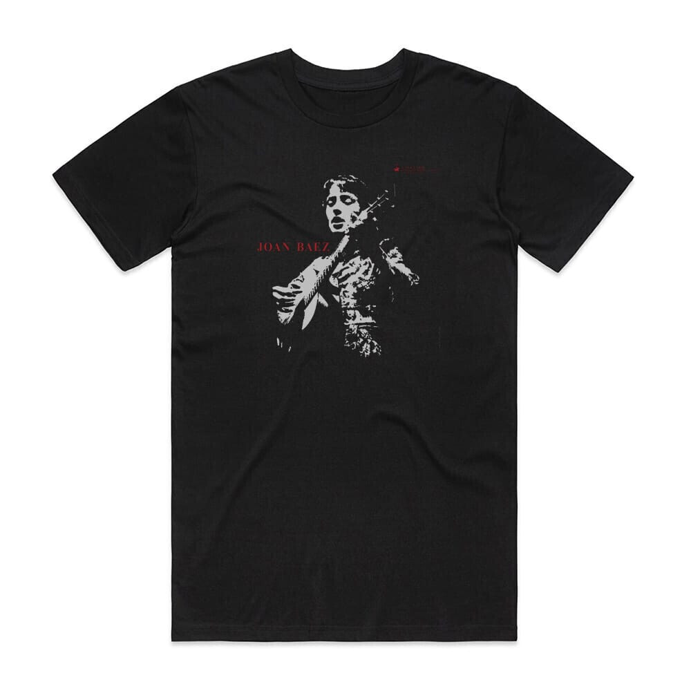 Joan Baez Joan Baez Album Cover T-Shirt Black